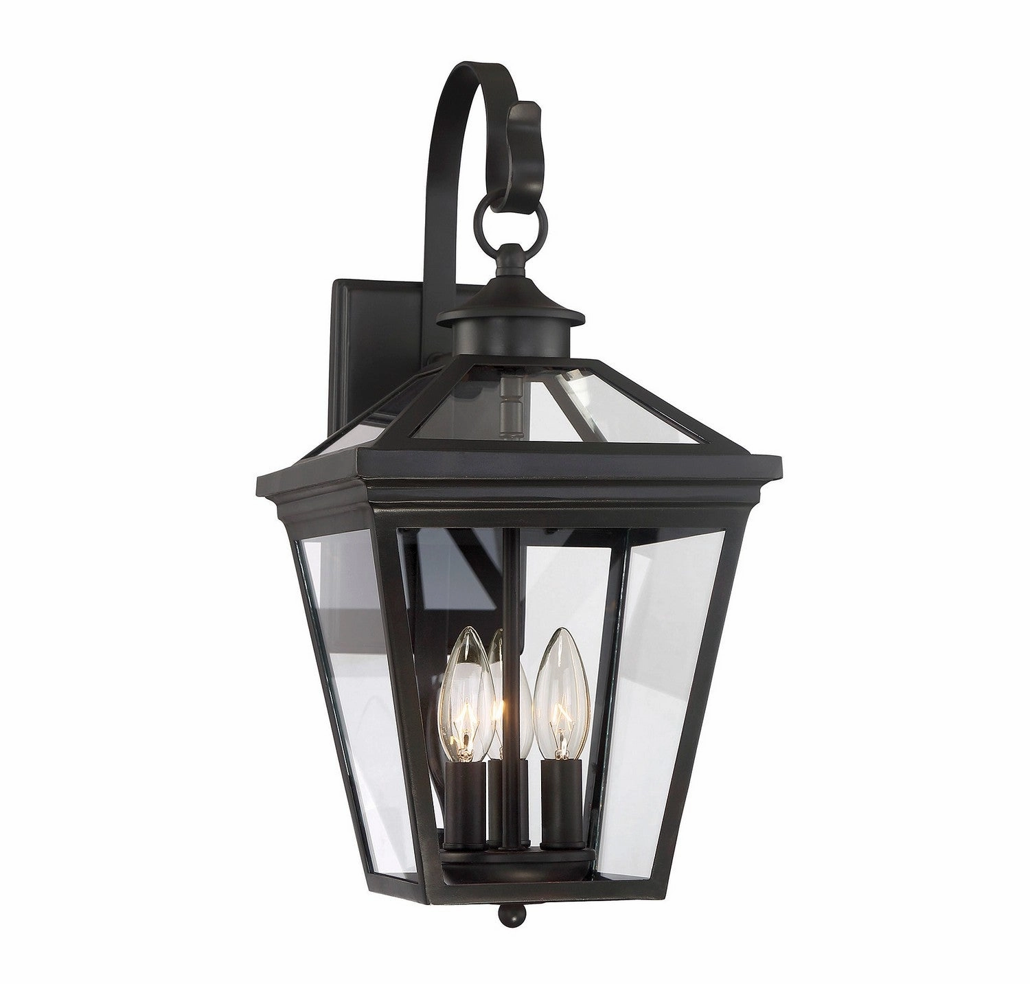 Ellijay Three Light Wall Lantern English Bronze