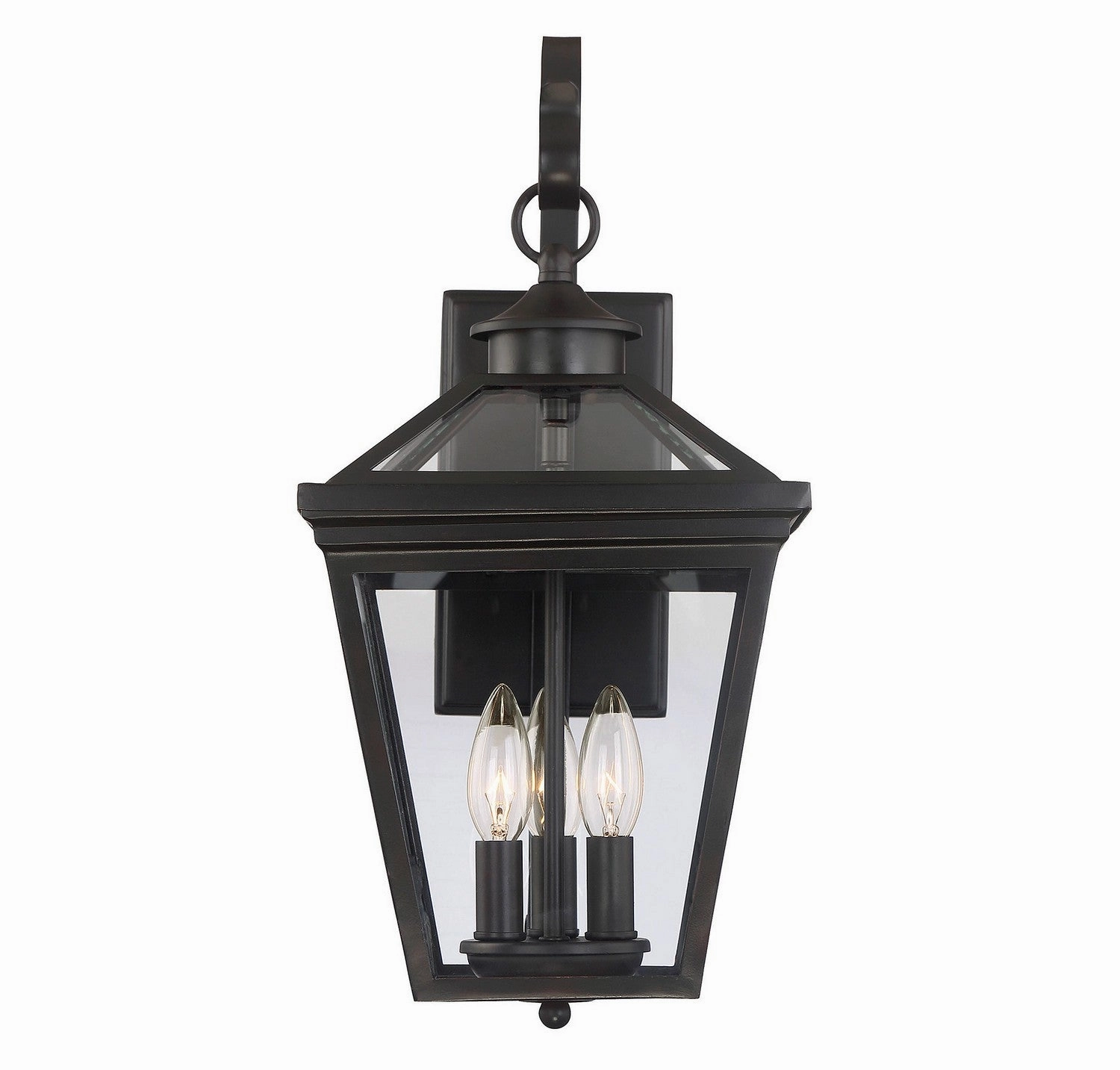 Ellijay Three Light Wall Lantern English Bronze