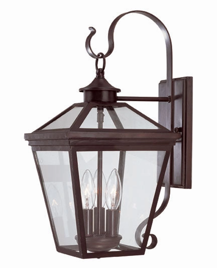 Ellijay Three Light Wall Lantern English BronzeOutdoor wall sconces with motion sensor