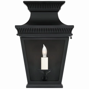 Elsinore One Light Wall Lantern BlackOutdoor wall sconces with motion sensor