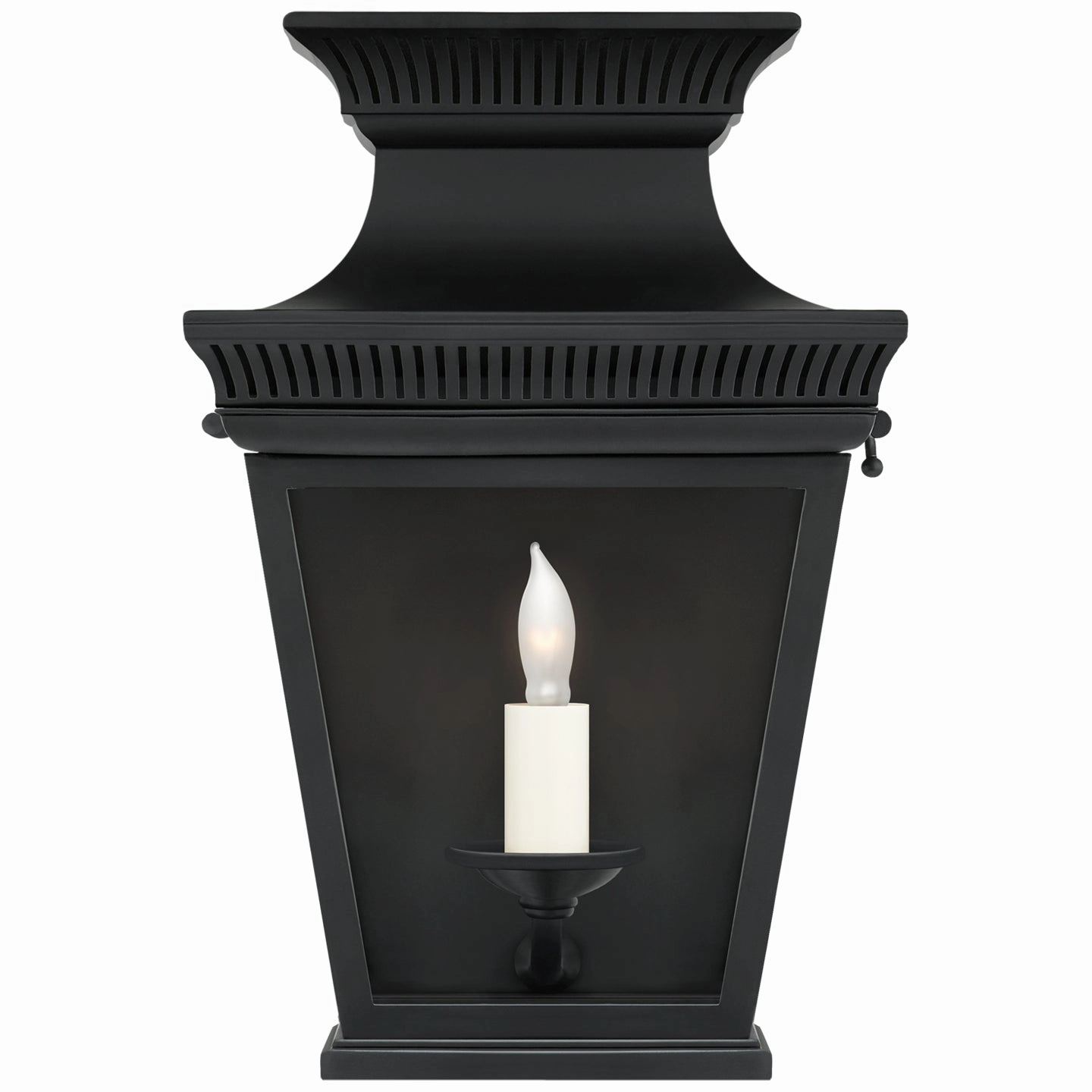 Elsinore One Light Wall Lantern BlackOutdoor wall sconces with motion sensor