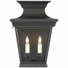 Elsinore Two Light Wall Lantern Matte BlackOutdoor wall sconces with motion sensor