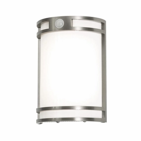Elston LED Outdoor Wall Sconce Brushed AluminumOutdoor wall sconces with motion sensor