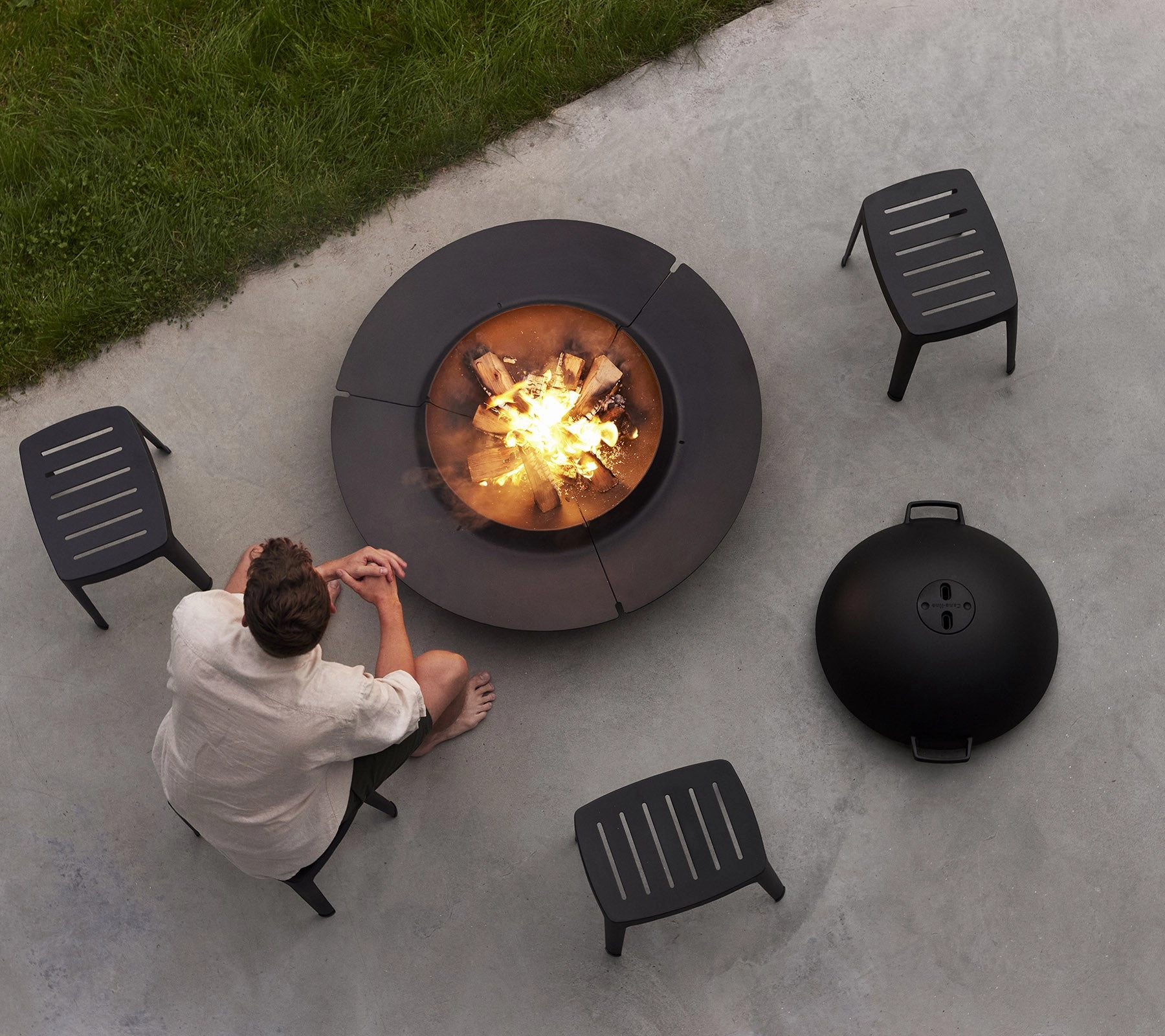 Ember lid/spark screen cover