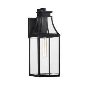 Emery One Light Outdoor Wall Lantern Matte BlackOutdoor wall sconces with motion sensor