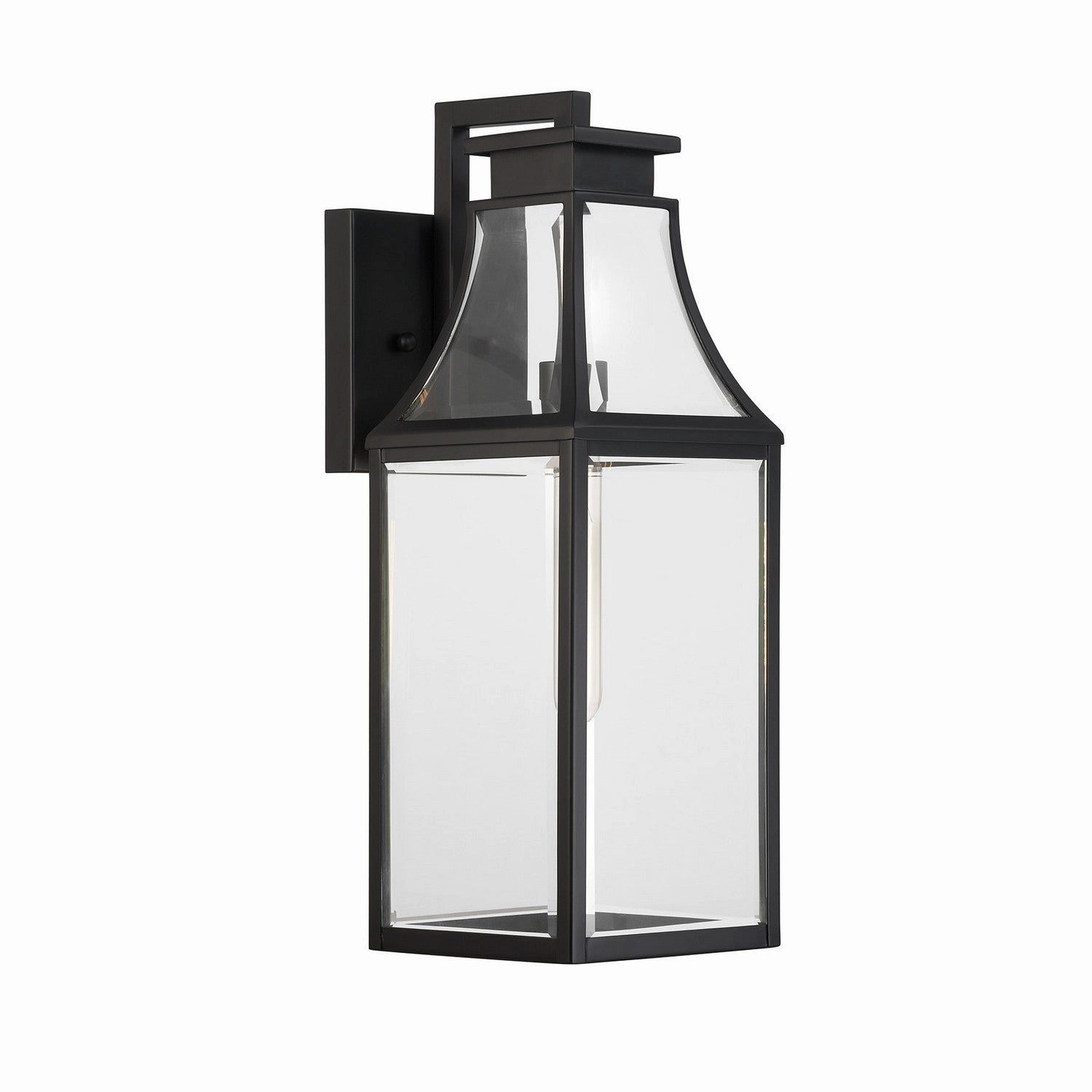 Emery One Light Outdoor Wall Lantern Matte Black