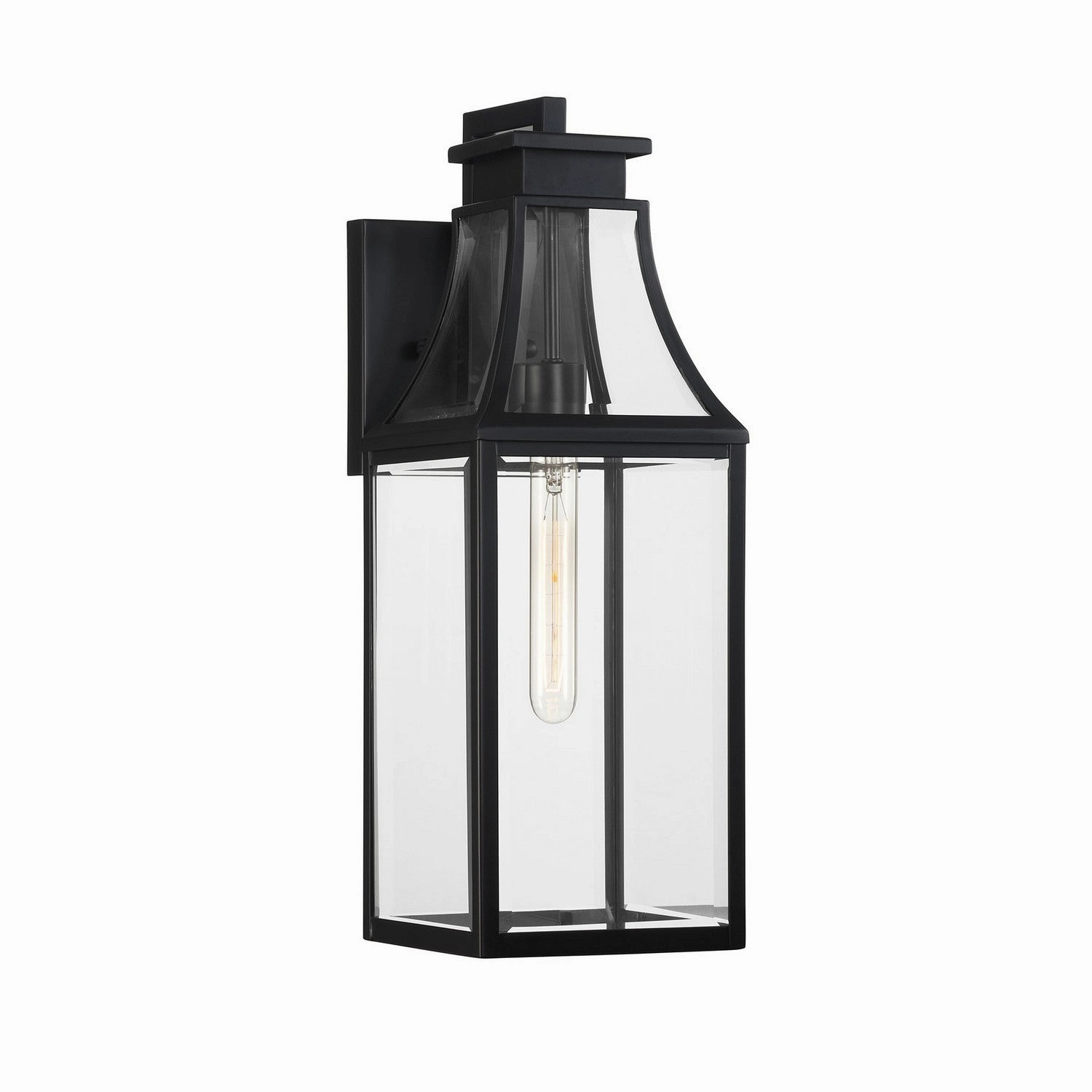 Emery One Light Outdoor Wall Lantern Matte BlackOutdoor wall sconces with motion sensor