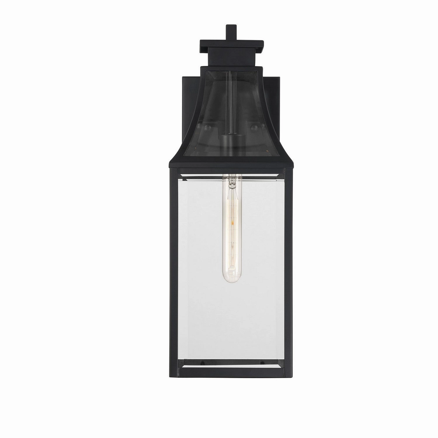 Emery One Light Outdoor Wall Lantern Matte Black