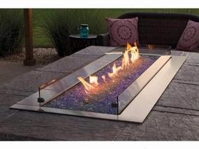 Empire White Mountain Hearth Carol Rose 60" Outdoor Linear Fire Pit Multicolor LED OL60TP18portable outdoor fire pit with lid