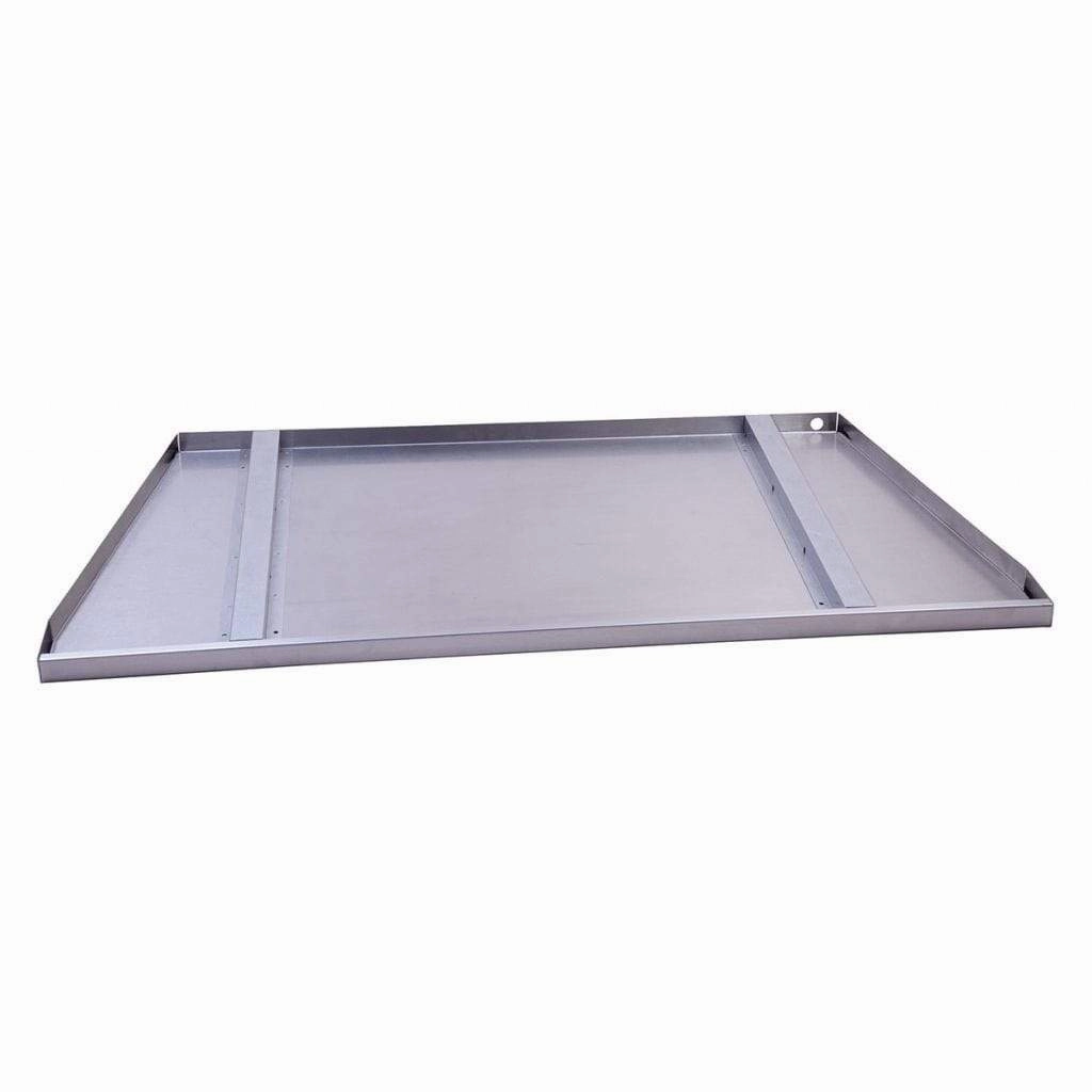 Empire White Mountain Hearth Carol Rose Outdoor Fire Pit, Linear 48-inch Drain Tray Stainless Steel Accessory DT48LSSFireproof mat for under fire pit