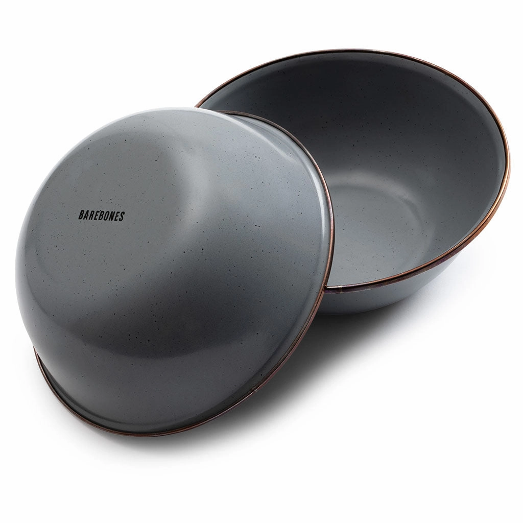 Enamel Bowls | Set of 2 durable outdoor garden light fixtures
