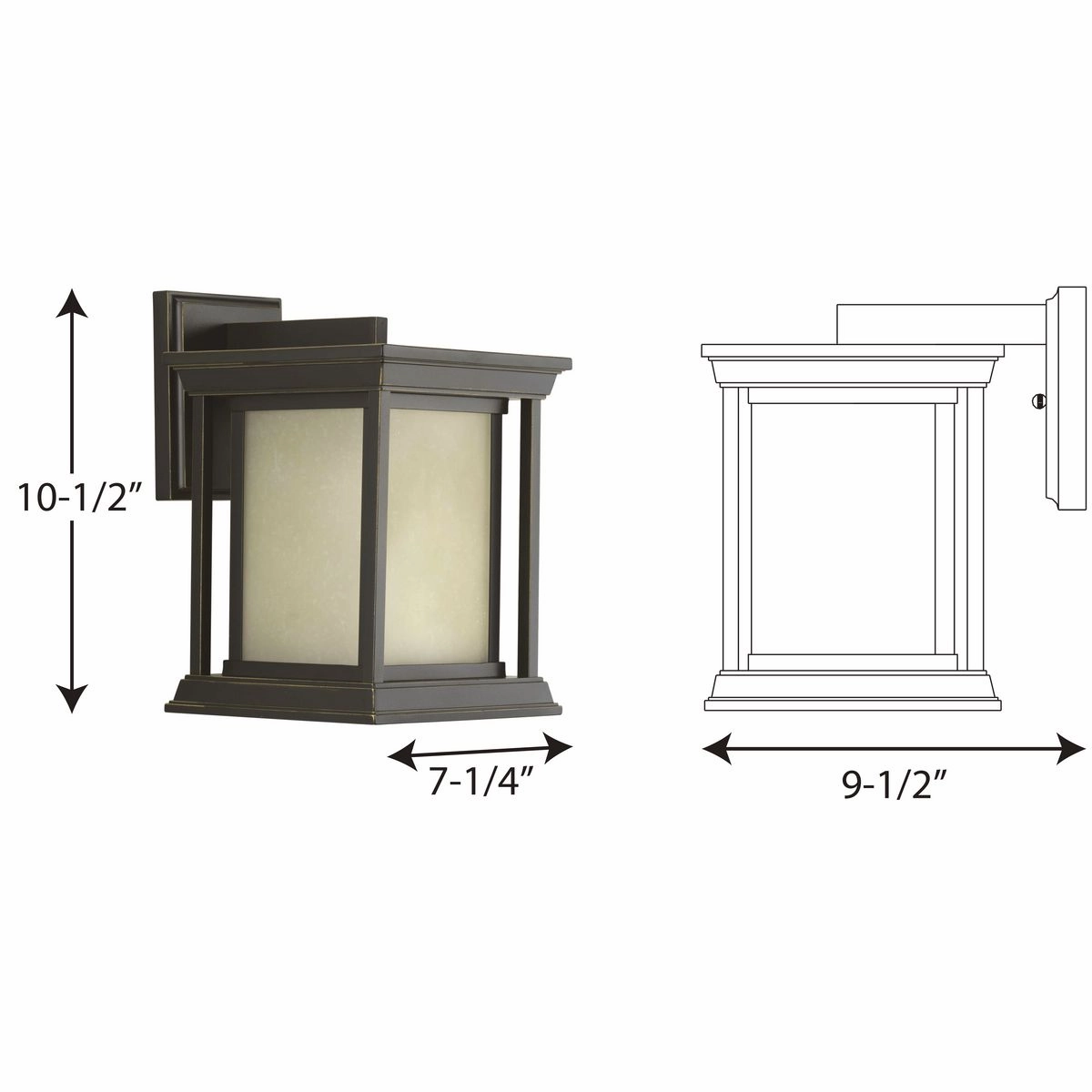 Endicott One Light Wall Lantern Antique Bronze