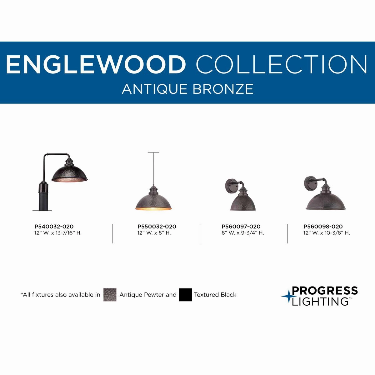 Englewood One Light Wall Lantern Antique Bronze