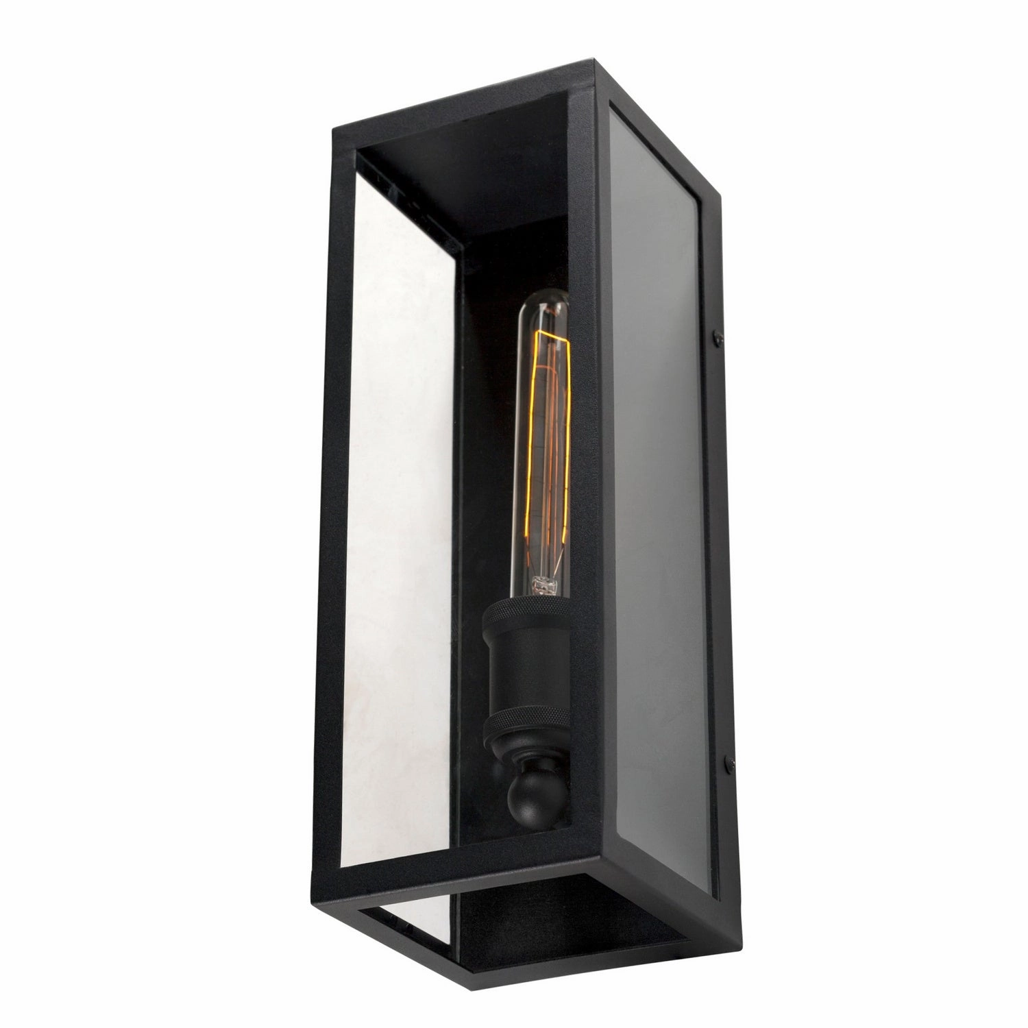 Erin One Light Outdoor Lantern Black