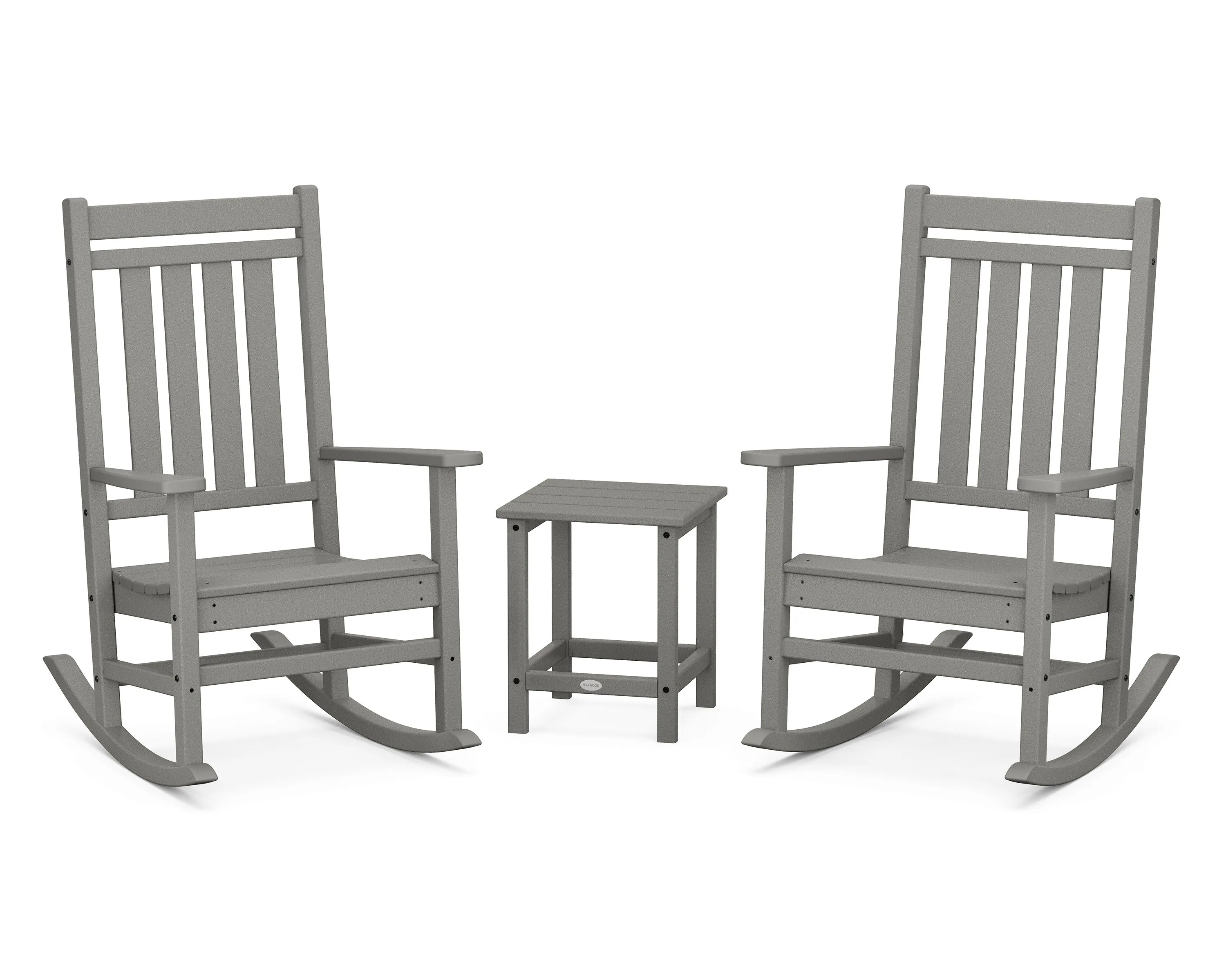 Estate 3-Piece Rocking Chair Set with Long Island 18" Side Tableoutdoor patio dining furniture set