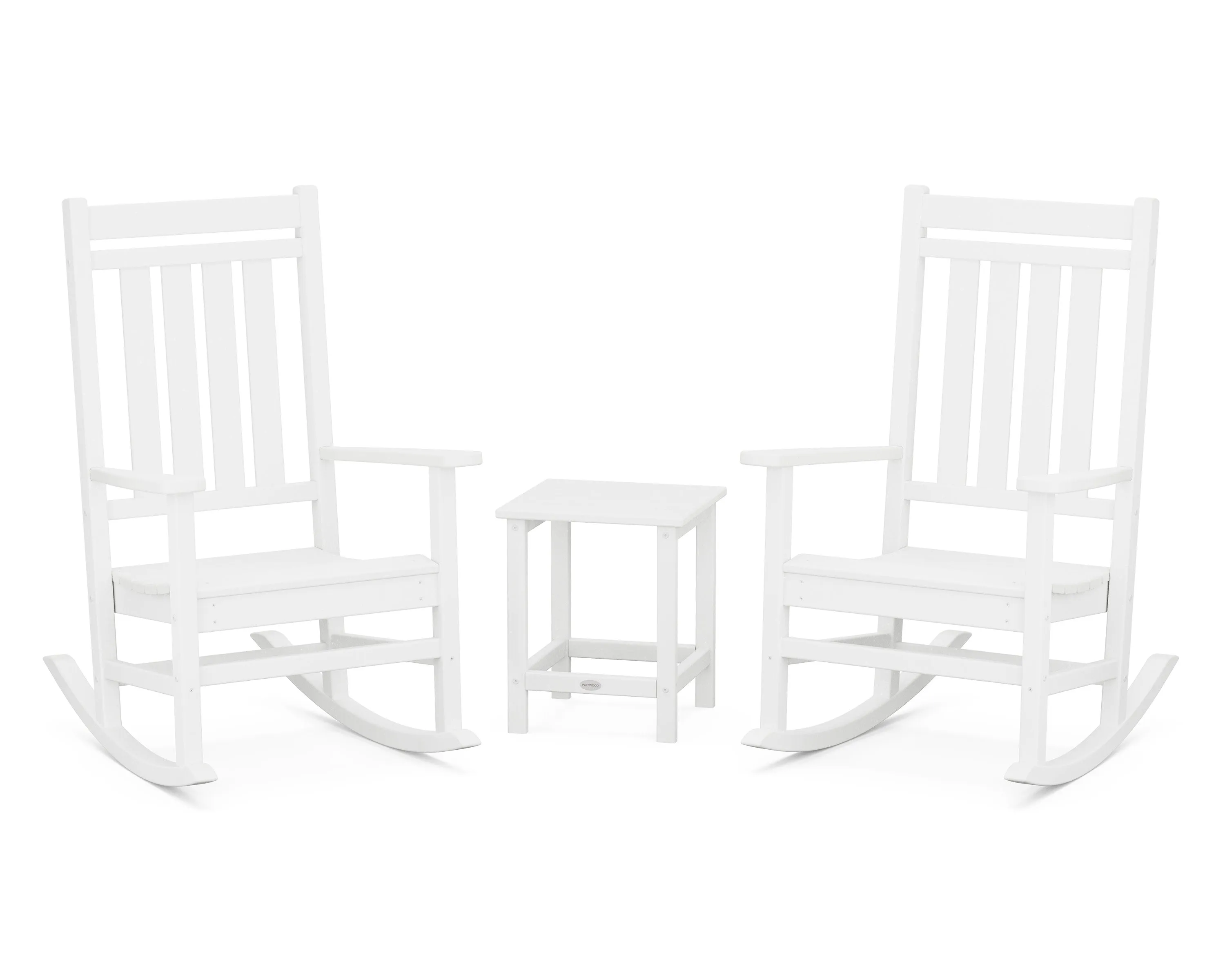 Estate 3-Piece Rocking Chair Set with Long Island 18" Side Table