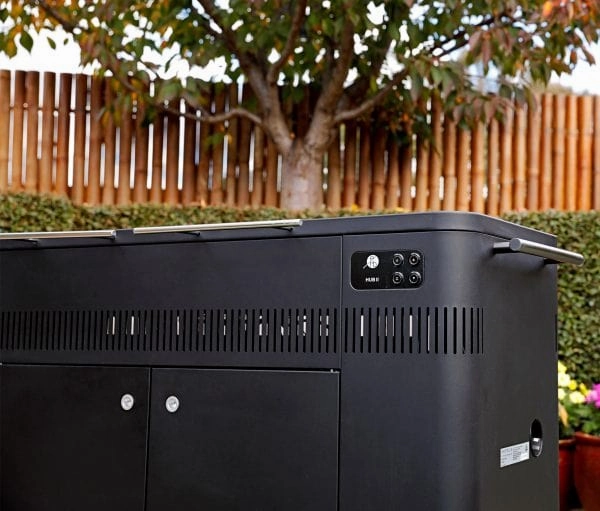 Everdure HUB II 54-Inch Charcoal Grill w/ Rotisserie and Cliplock Forks - HBCE3BUS
