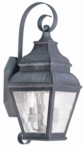 Exeter Two Light Outdoor Wall Lantern CharcoalOutdoor wall sconces with motion sensor