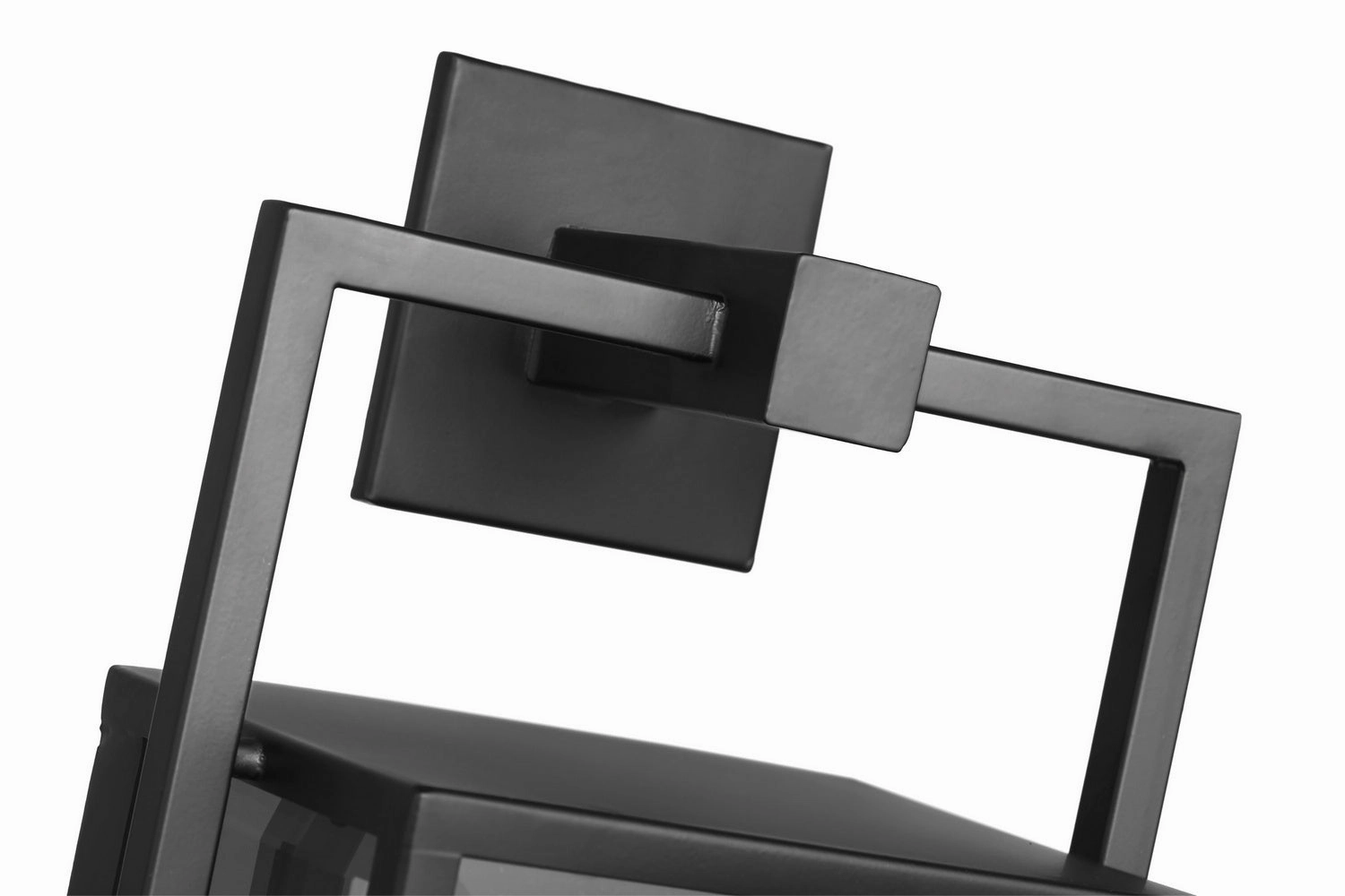 Exhibit One Light Wall Lantern Matte Black