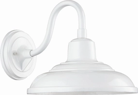 Extended Hood Lanterns One Light Wall Mount Studio WhiteOutdoor wall sconces with motion sensor
