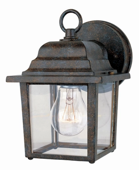 Exterior Collections One Light Wall Mount Rustic BronzeOutdoor wall sconces with motion sensor