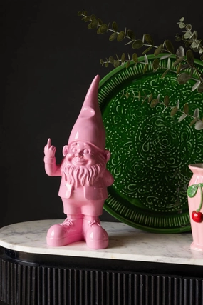 Fabulous Pink Naughty Gnomeoutdoor garden decorative ornaments