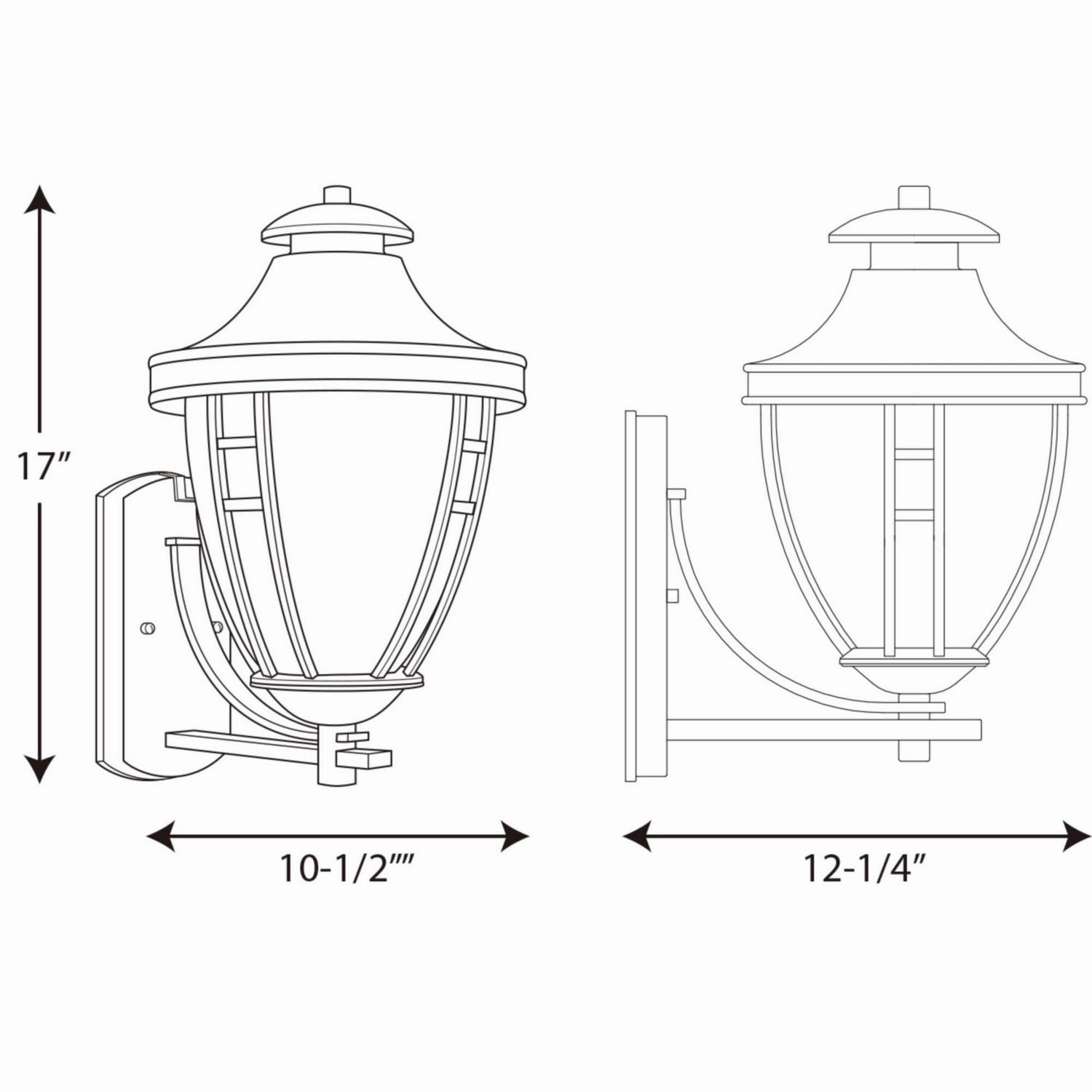 Fairview One Light Wall Lantern Textured Black
