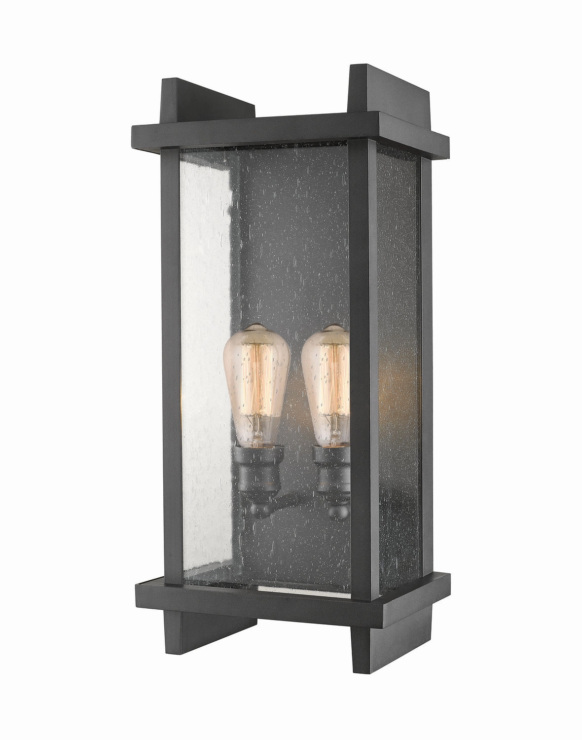 Fallow Two Light Outdoor Wall Sconce BlackOutdoor wall sconces with motion sensor