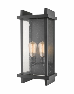 Fallow Two Light Outdoor Wall Sconce BlackOutdoor wall sconces with motion sensor