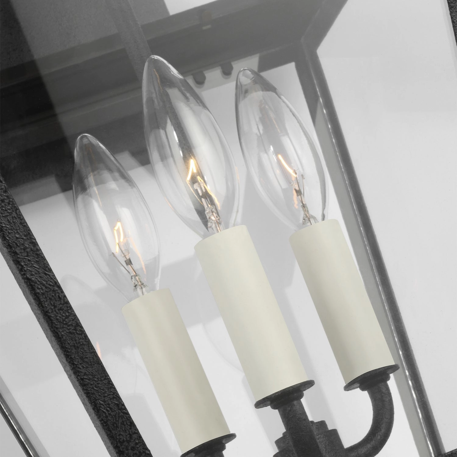 Falmouth Three Light Outdoor Wall Lantern Dark Weathered Zinc