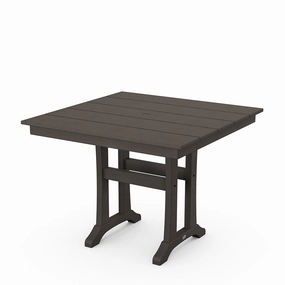 Farmhouse Trestle 37" Dining TableHDPE eco-friendly polywood furniture set