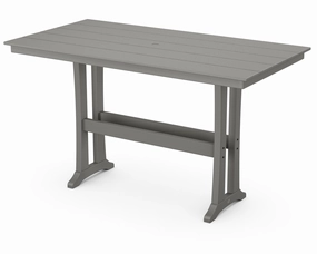 Farmhouse Trestle 37" x 72" Bar Tableoutdoor patio furniture set