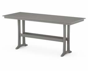 Farmhouse Trestle 38" x 96" Bar Tableoutdoor patio furniture set