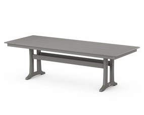 Farmhouse Trestle 38" x 96" Dining Tableoutdoor patio furniture set