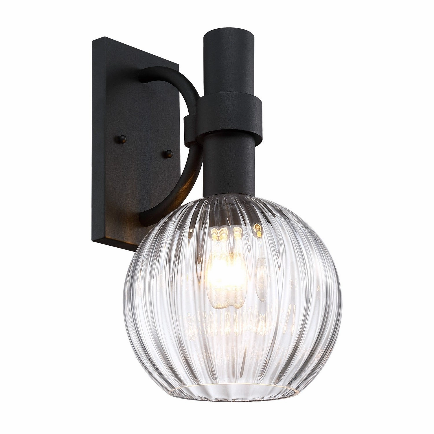 Fernwood One Light Outdoor Wall Sconce Matte Black