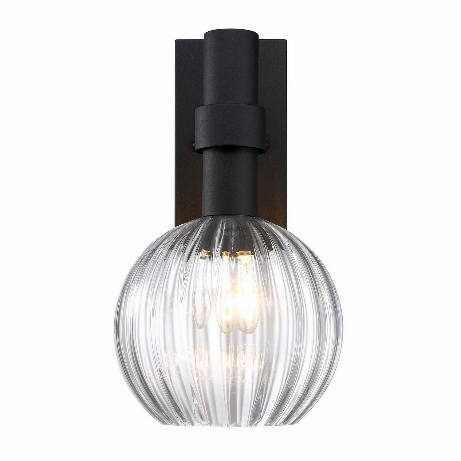 Fernwood One Light Outdoor Wall Sconce Matte BlackOutdoor wall sconces with motion sensor