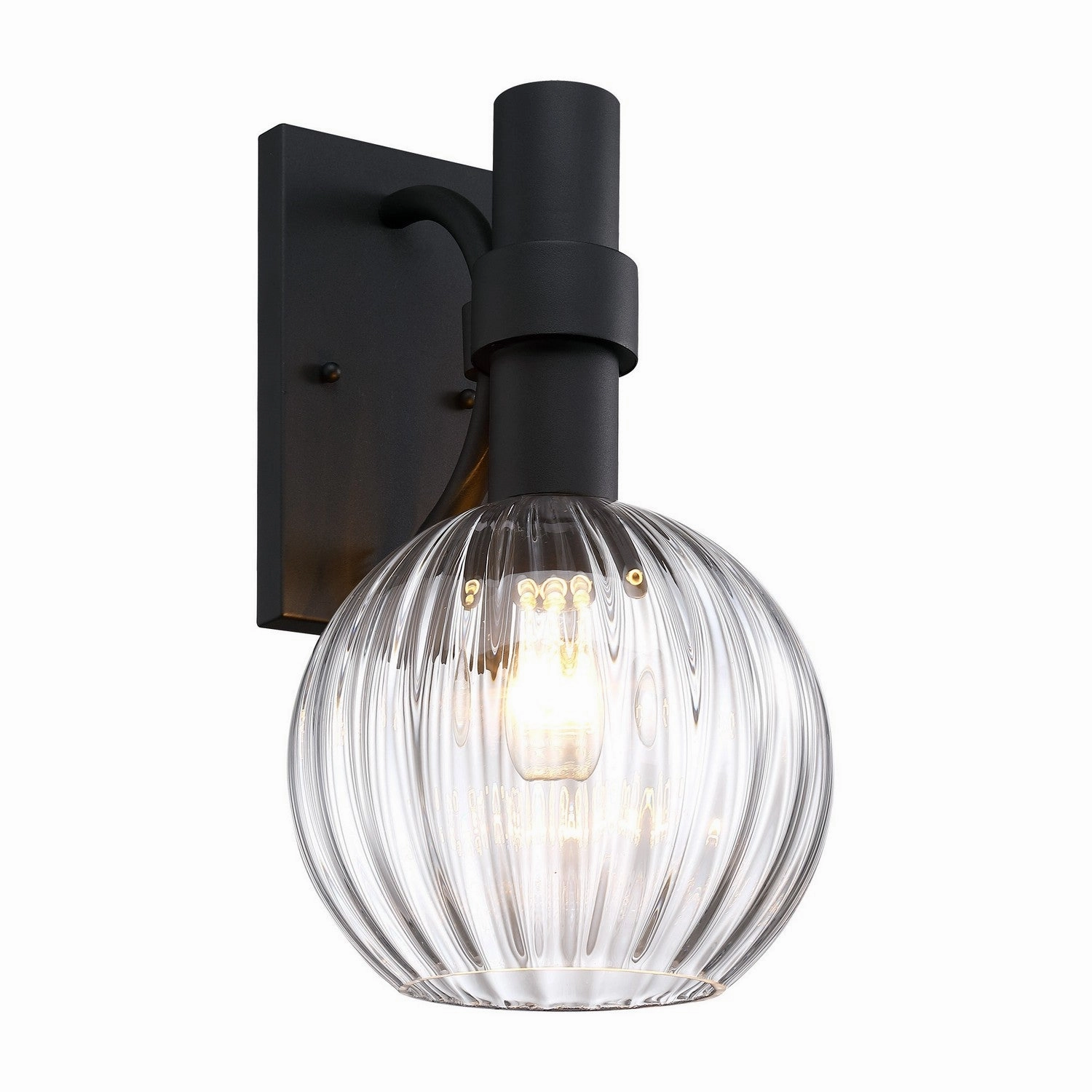 Fernwood One Light Outdoor Wall Sconce Matte Black