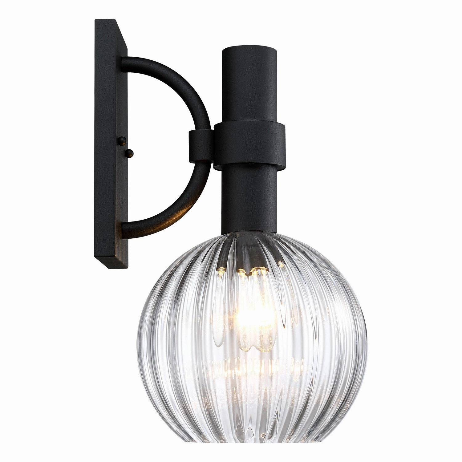 Fernwood One Light Outdoor Wall Sconce Matte Black