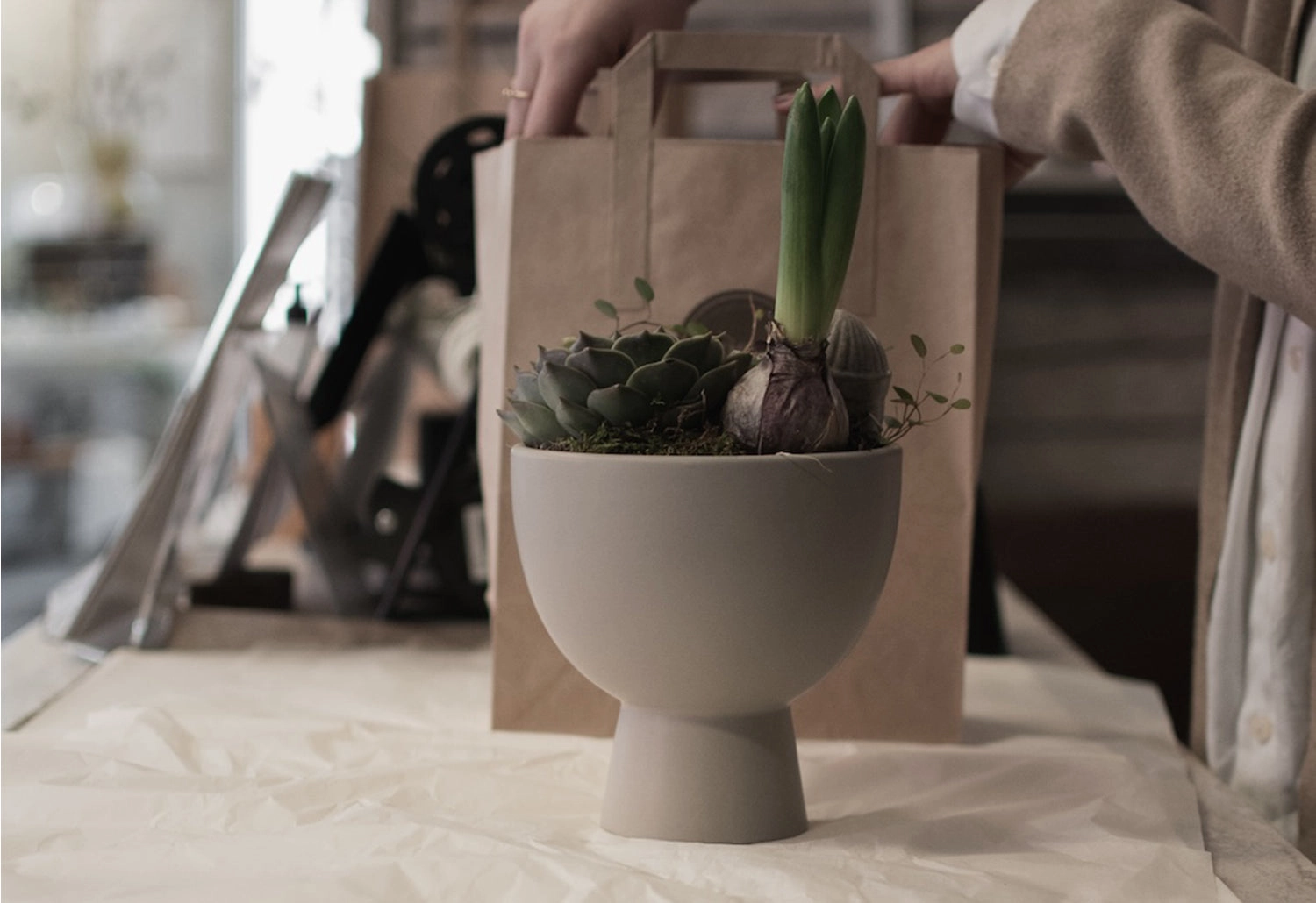 Figure Plant Pot