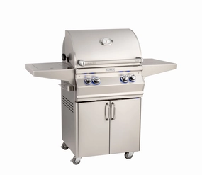 Fire Magic Aurora 24" Portable Gas Grill w/ Flush Mounted Single Side Burner A430s compact BBQ grill for small spaces