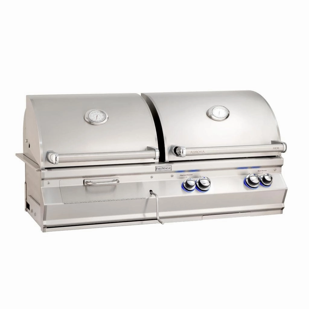 Fire Magic Aurora 46" Built-In Gas & Charcoal Combo Grill A830i compact BBQ grill for small spaces