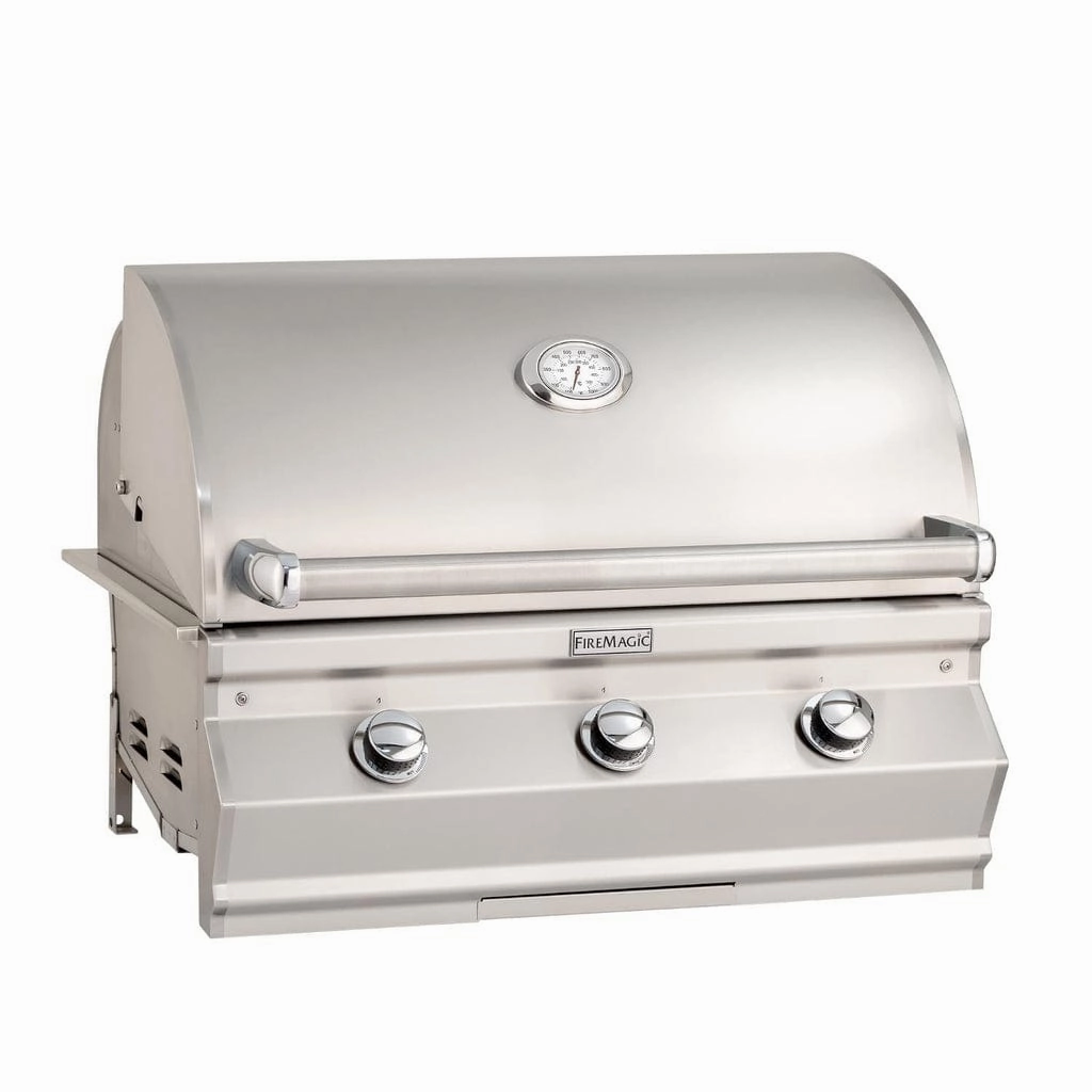 Fire Magic Choice 30" Built-In Gas Grill s with Analog Thermometer C540i-RT1 compact BBQ grill for small spaces