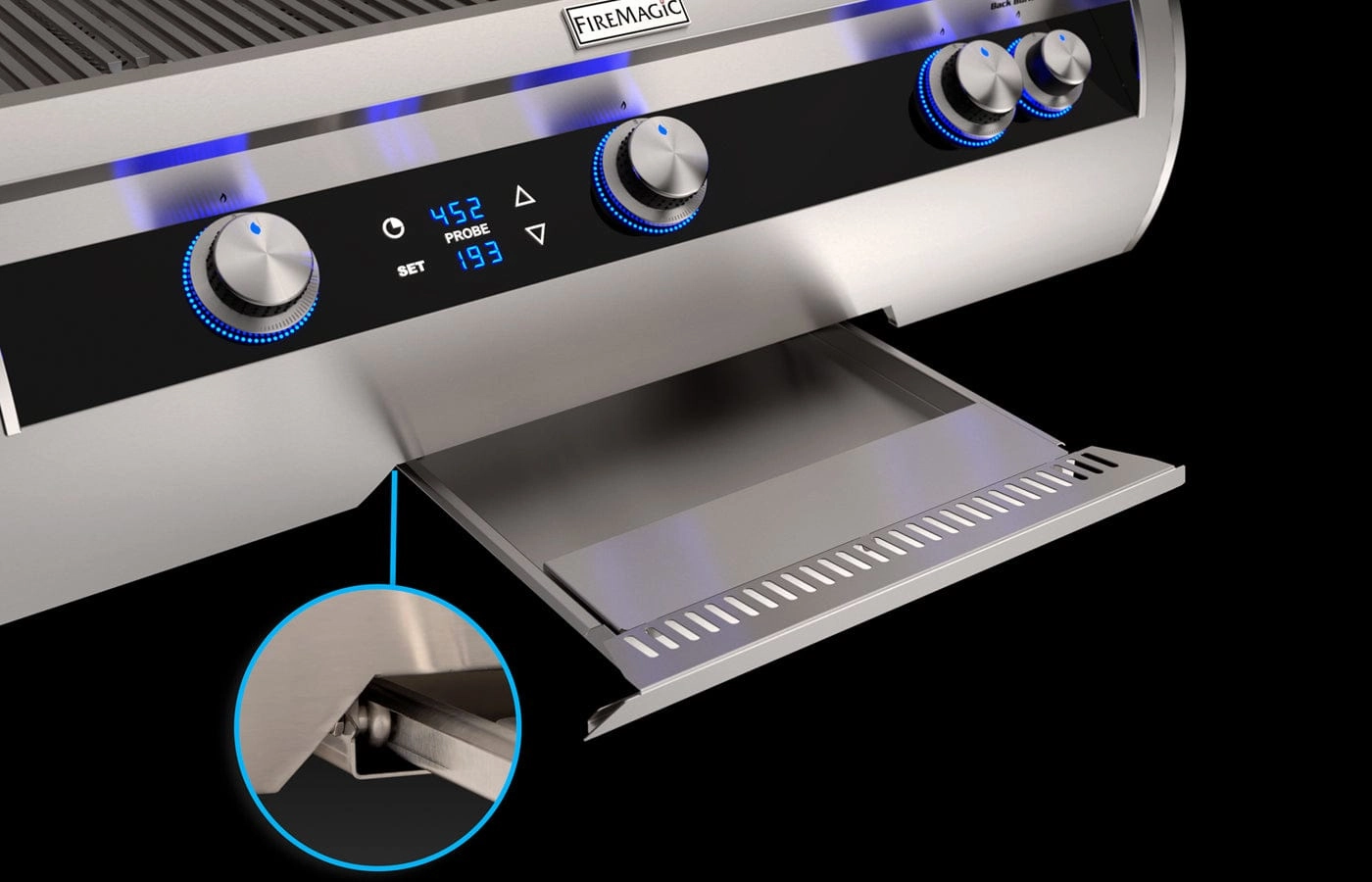 Fire Magic Echelon E1060s Portable Grill Digital Thermometer and Power Burner