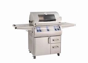 Fire Magic Echelon E660s Portable Grill E660s-9EAN stainless steel BBQ grill with side table