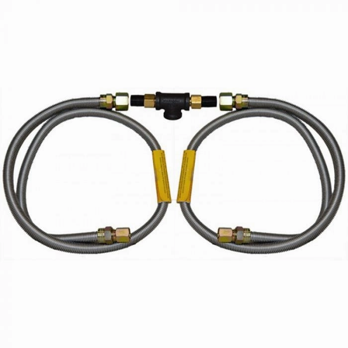 Fire Magic Grill & Side Burner Built-In Connector Package - Natural Gas 3021Stainless steel BBQ tool set