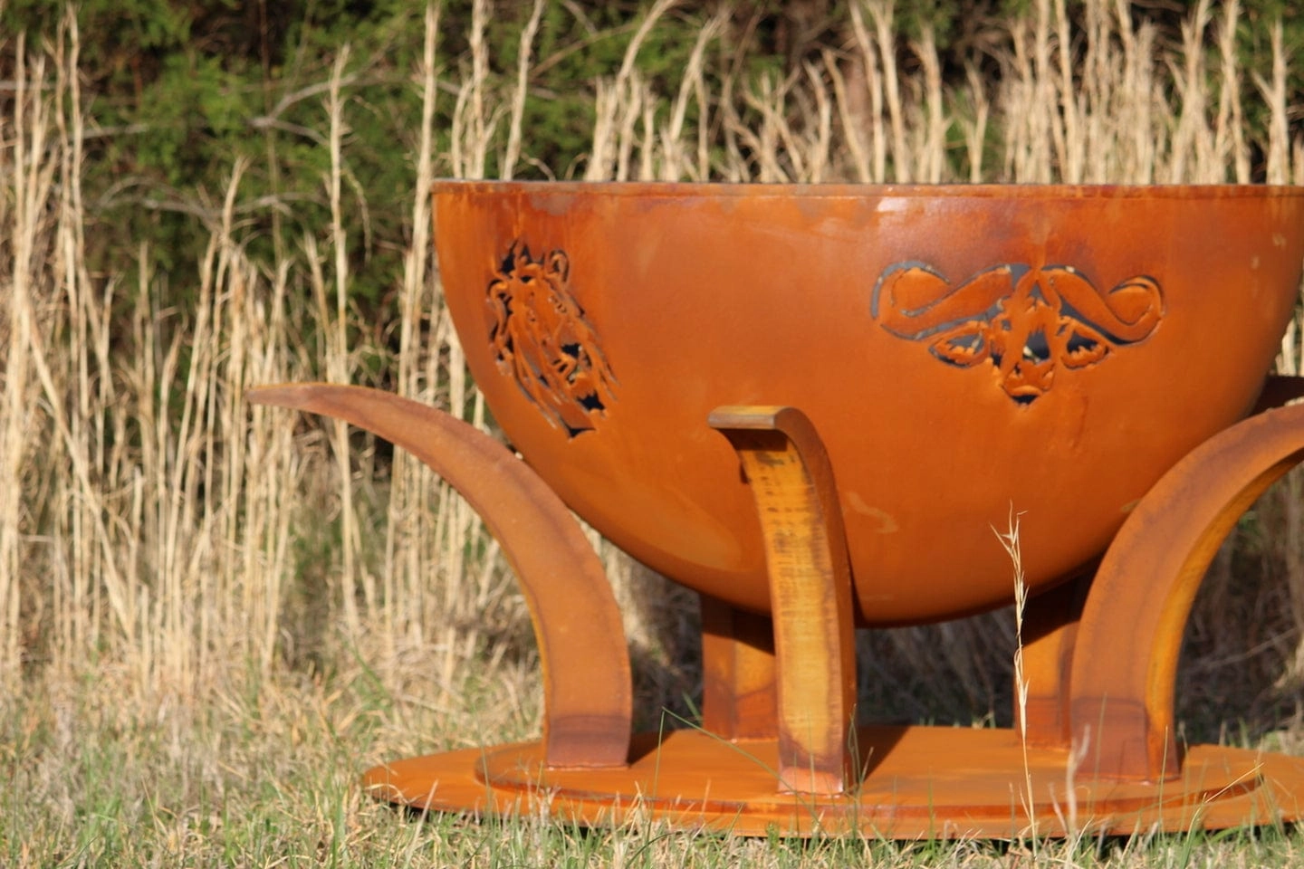 Fire Pit Art Africa's Big Five 41-inch Electronic AWEIS Fire Pit Africa-PENTA 24-200K BTU-AWEIS