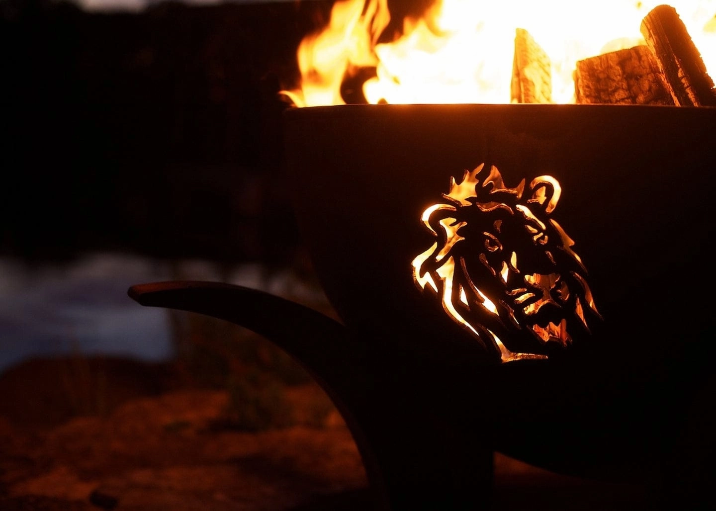 Fire Pit Art Africa's Big Five 41-inch Wood Burning Fire Pit Big5
