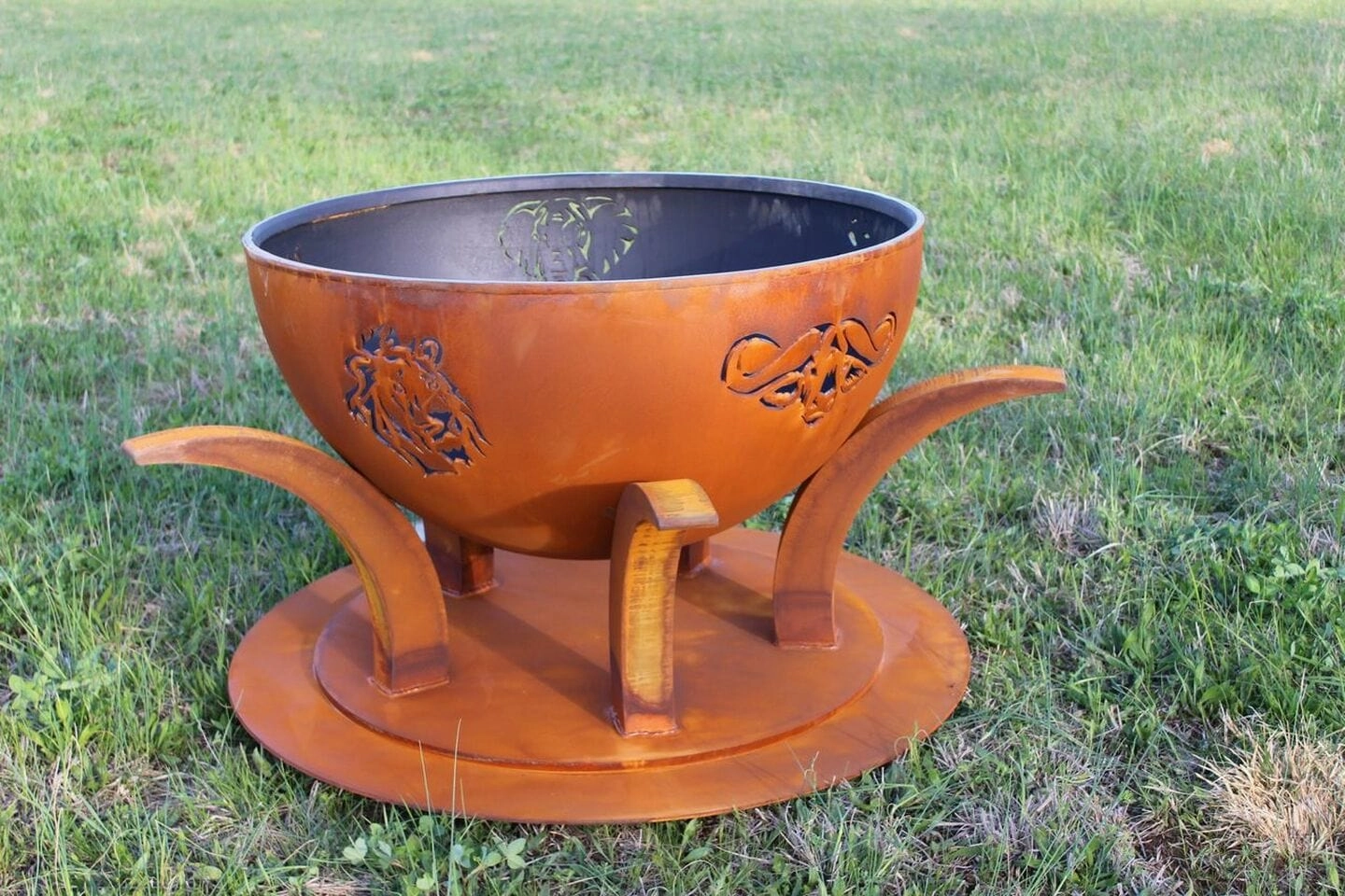 Fire Pit Art Africa's Big Five 41-inch Wood Burning Fire Pit Big5