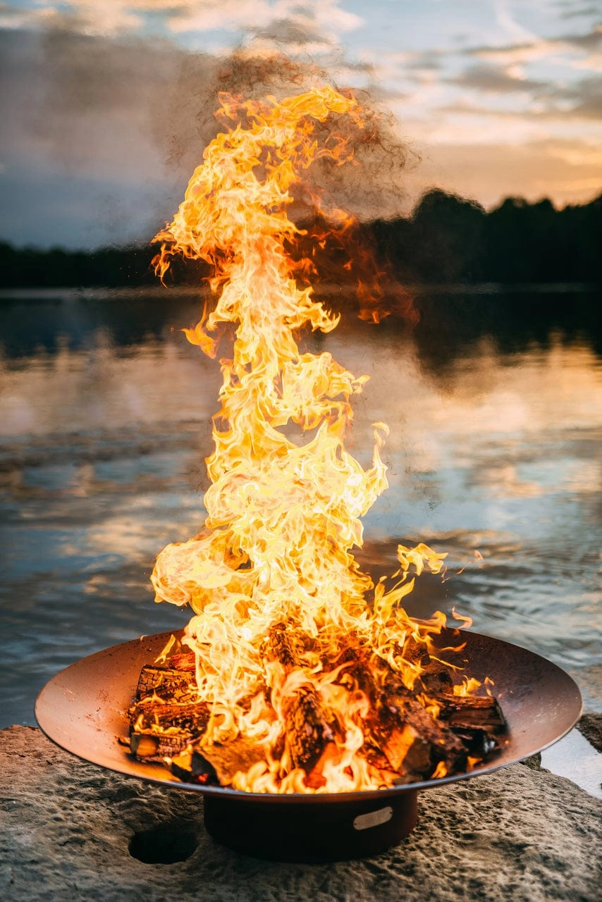 Fire Pit Art Asia 48-inch Electric AWEIS Fire Pit Asia 48"- PENTA24-200K BTU-AWEIS