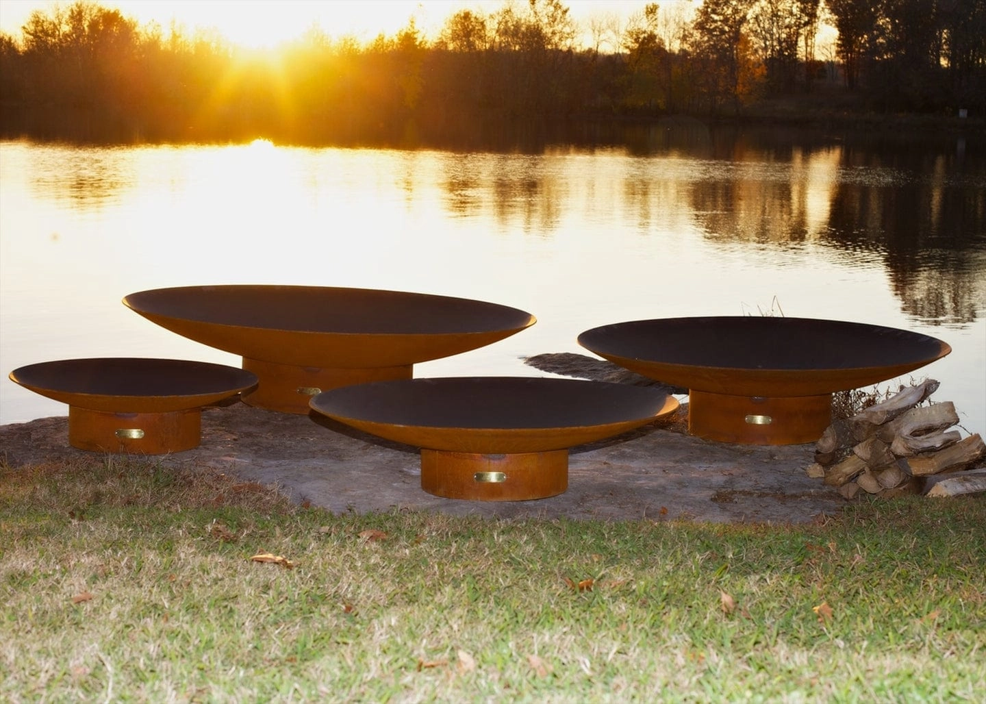 Fire Pit Art Asia 60-inch Electric AWEIS Fire Pit Asia 60"- PENTA36-300K BTU-AWEIS